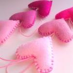Wedding Hearts Decorations - Pink Shades - Set Of..